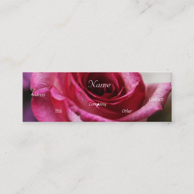 Mini Carte de visite mariage (Devant)