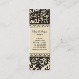 Mini Carte de visite mince de ~ de crème française