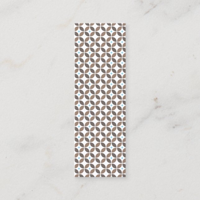 Mini Carte de visite mince GLAMOR vintage (Devant)