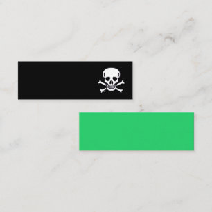 Mini Carte de visite miniature Skull n Bones noire et v