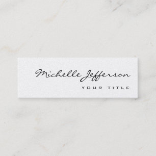 Mini Carte de visite moderne slim tendance chic minimal