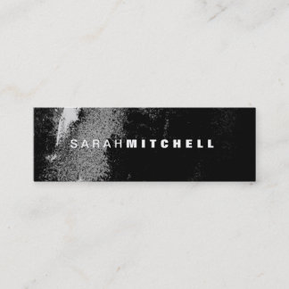 Mini Carte de visite - Monogramme noir et blanc