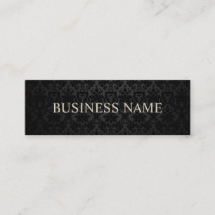 Mini Carte de visite noir classique