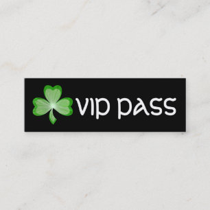 Mini Carte de visite noir de "PASSAGE de VIP" de
