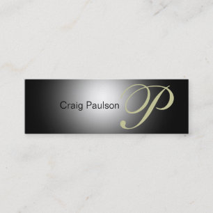 Mini Carte de visite noir gris beige
