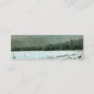 Mini carte de visite - paysage d'hiver -