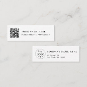 Mini Carte de visite personnalisé avec conception