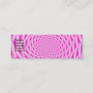 Mini Carte de visite Pink Spiral