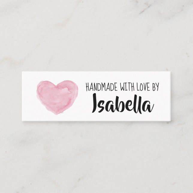 Mini Carte de visite pour petite entreprise artisanale (Devant)