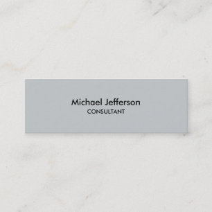 Mini Carte de visite professionnel mince Gray