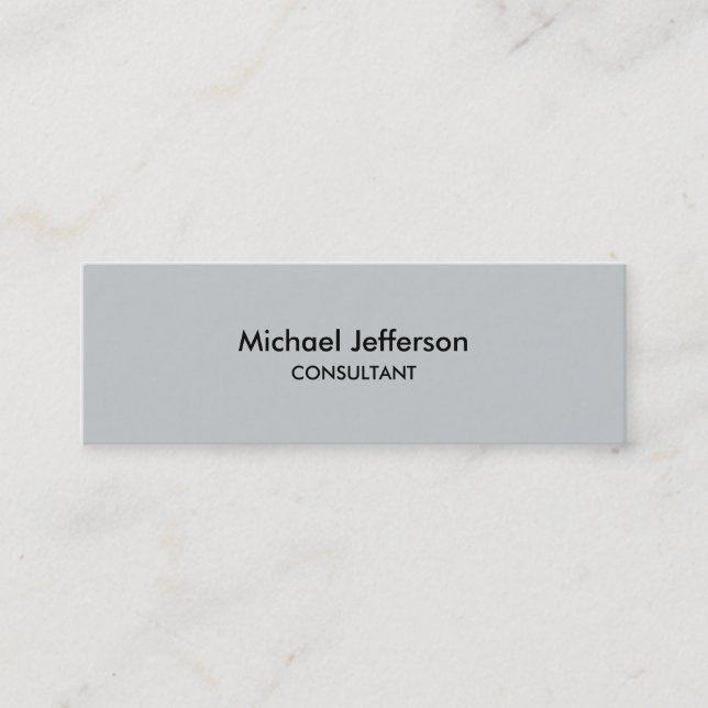 Mini Carte de visite professionnel mince Gray (Devant)