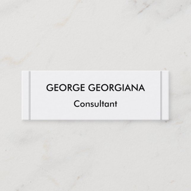 Mini Carte de visite professionnel minimaliste (Devant)