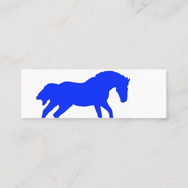 Mini Carte de visite professionnelle Cheval Royal (Dos)