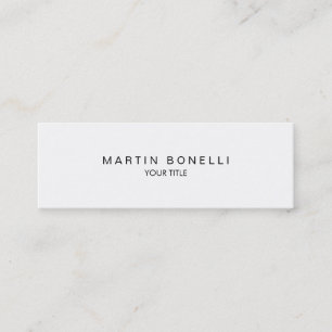 Mini Carte de visite professionnelle couleur blanche Sl