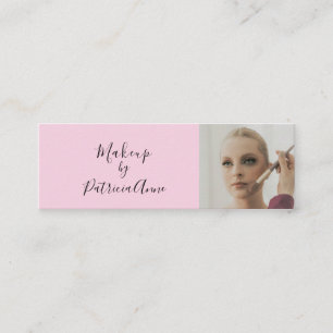Mini Carte de visite professionnelle de maquillage phot