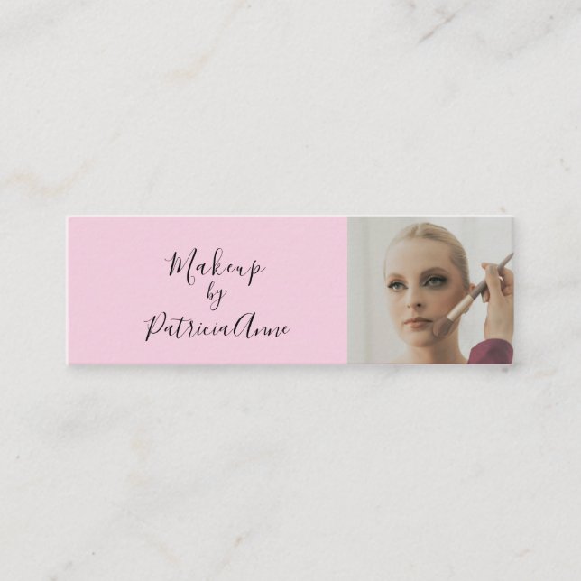 Mini Carte de visite professionnelle de maquillage phot (Devant)