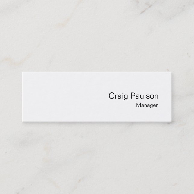 Mini Carte de visite professionnelle simple moderne min (Devant)