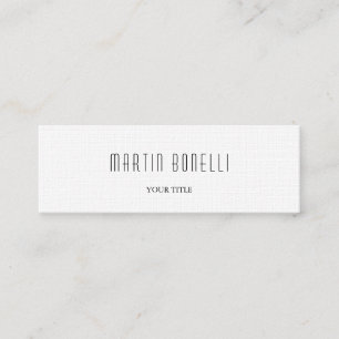 Mini Carte de visite professionnelle Slim Plain