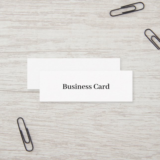 Mini Carte de visite professionnelle standard, 3,5" x 2 (Devant/Arrière en situation)