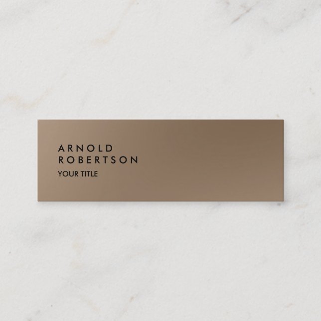 Mini Carte de visite professionnelle tendance Slim Brow (Devant)