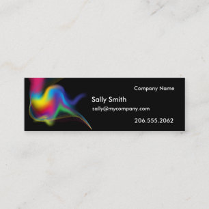 Mini Carte de visite Rainbow Swirl
