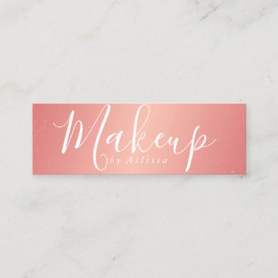 Mini Carte de visite - rose de maquillage de confettis