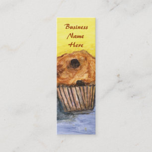 Mini Carte de visite Signet de Muffin à chips de chocol