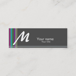 Mini Carte de visite simple avec un contact de couleur
