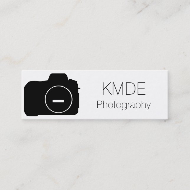 Mini Carte de visite simple de photographie (Devant)