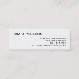 Mini Carte de visite simple tendance moderne perle