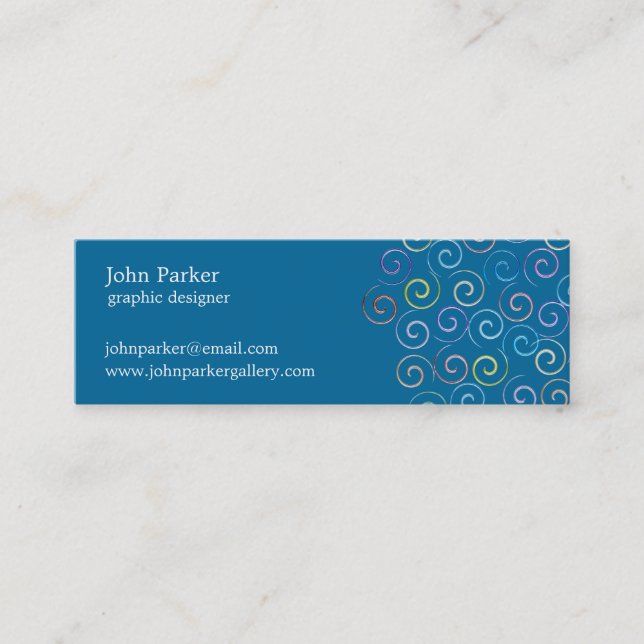 Mini Carte de visite Spirals (Devant)