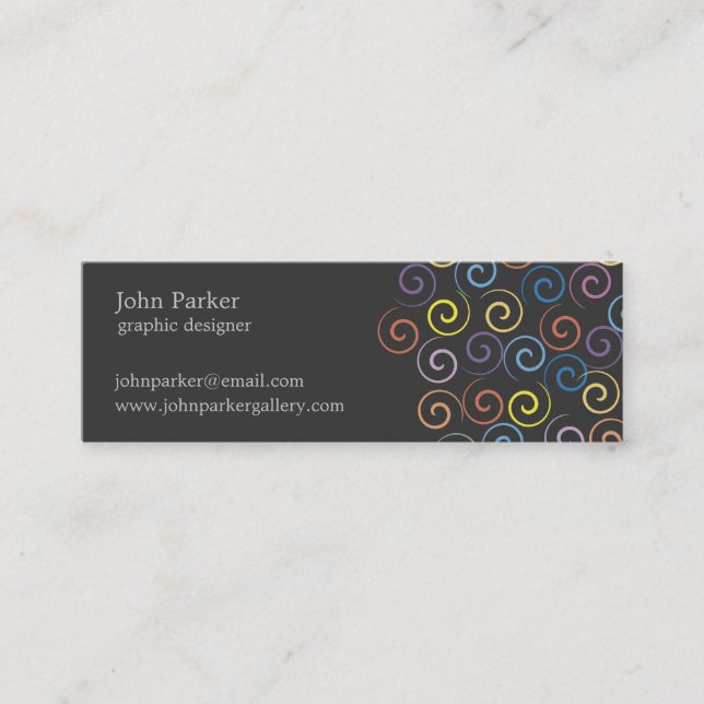 Mini Carte de visite Spirals (Devant)