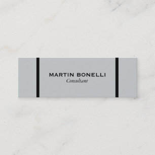 Mini Carte de visite standard avec une bordure grise fi
