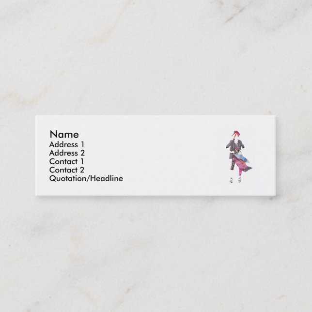 Mini Carte de visite un (Devant)