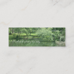 Mini Carte de visite vert de beauté