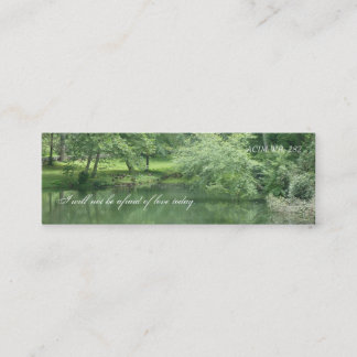 Mini Carte de visite vert de beauté