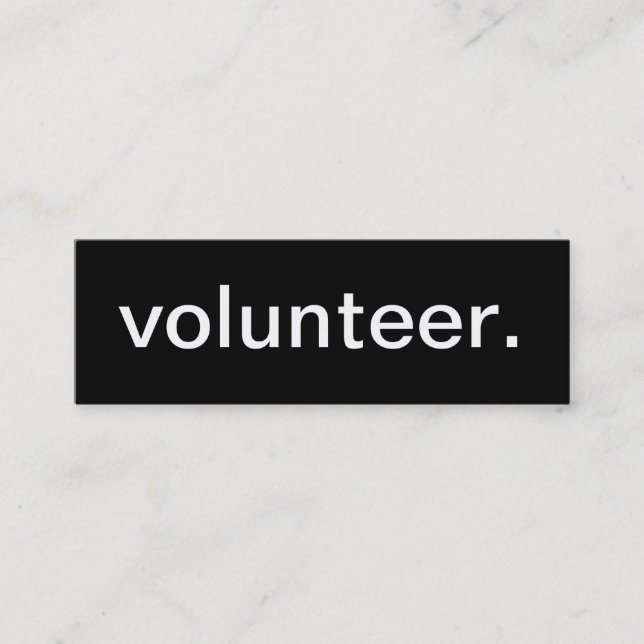 Mini Carte de visite volontaire (Devant)