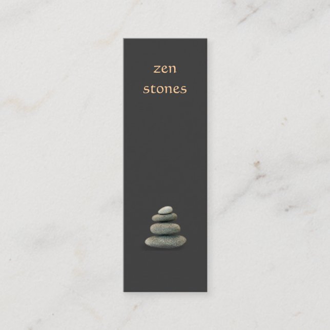 Mini Carte de visite Zen Stones (Devant)