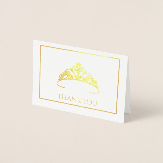 Mini carte Gold Foil Tiara (Devant)