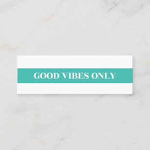 Mini carte "Good Vibes Only"