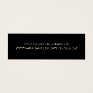 Mini carte simple Mariage personnalisé