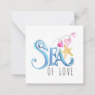 Mini Cartes de jour Valentines inspirées de l'océa