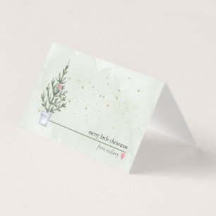 Mini cartes de Noël avec votre nom