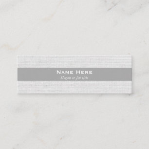 Mini cartes de visite gris professionnels