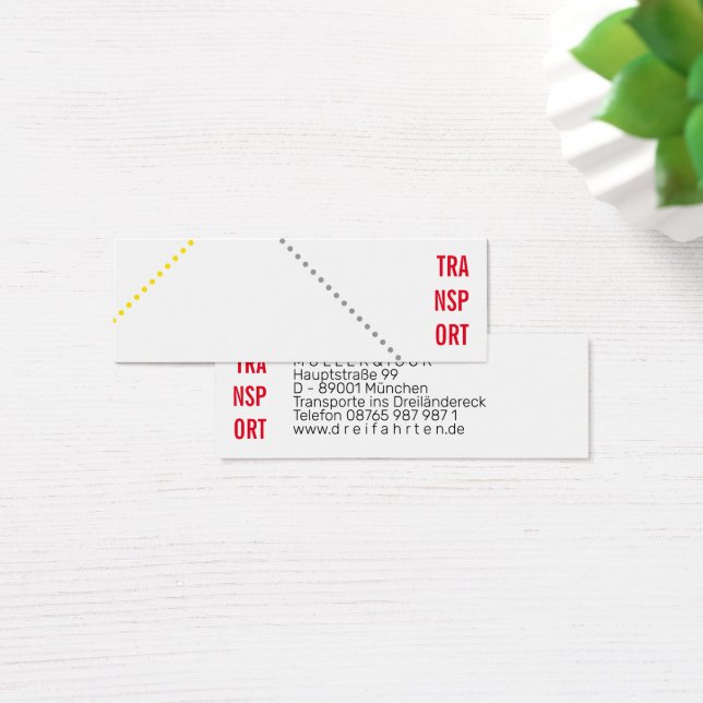 Mini cartes de visite pour coursiers  (Bureau)