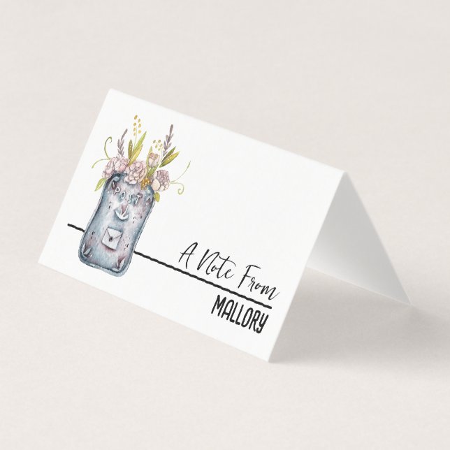 Mini Cartes Lunchbox 🍎 personnalisées avec votre  (Devant)