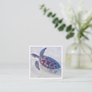 Mini cartes pour notes de tortues marines personna