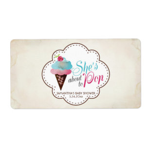 Mini Champagne Étiquette Révélation de genre