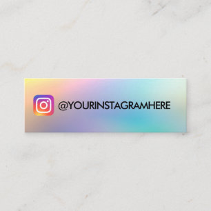 Mini CHANGEMENT DE COULEUR CARTE DE VISITE D'Instagram 