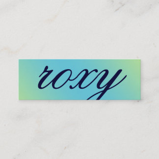 Mini chaux nommée de turquoise du carte de visite
